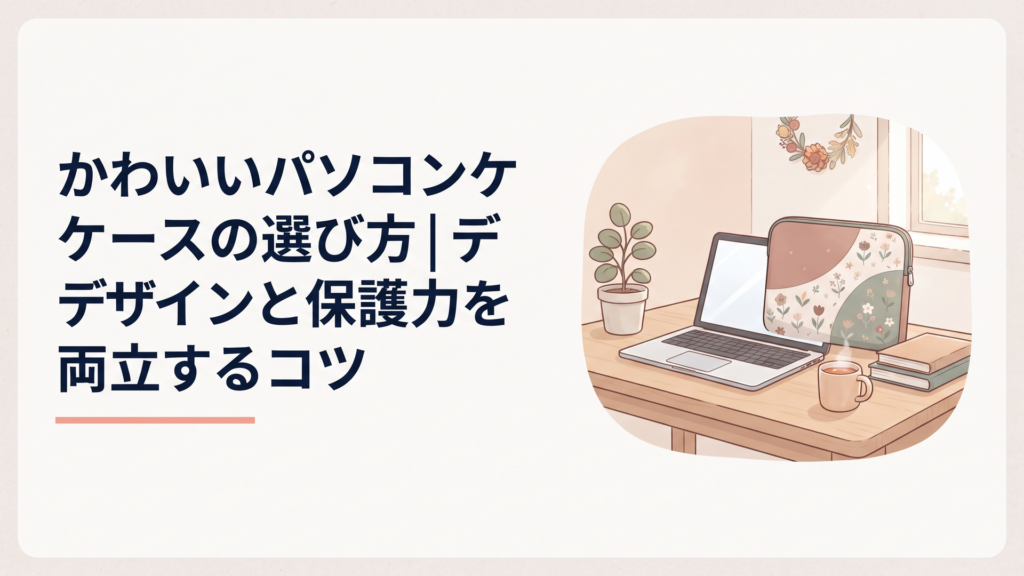 かわいいパソコンケースの選び方｜デザインと保護力を両立するコツ