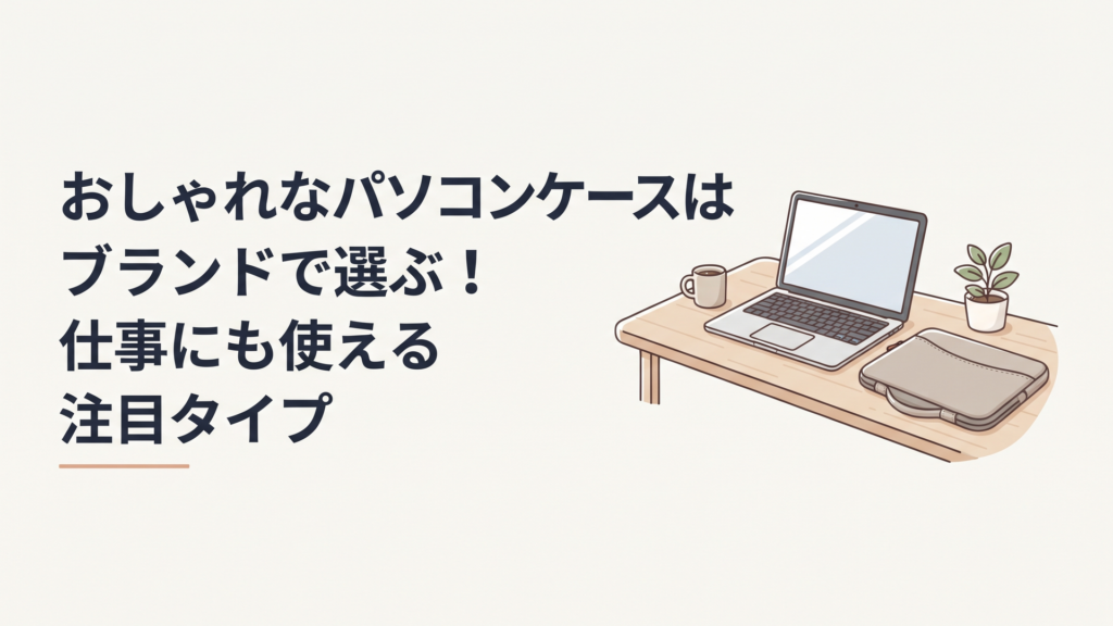 おしゃれなパソコンケースはブランドで選ぶ！仕事にも使える注目タイプ